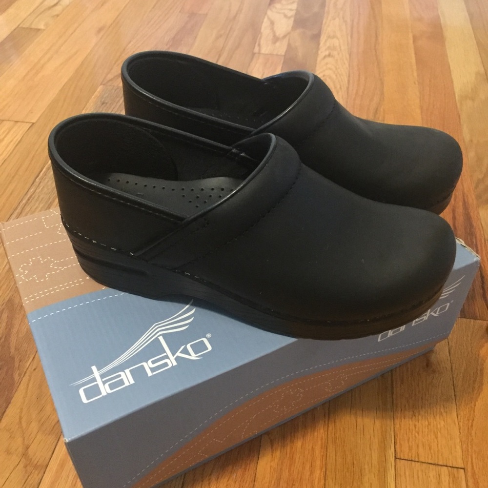 Dansko Professional Clogs in Oiled Black